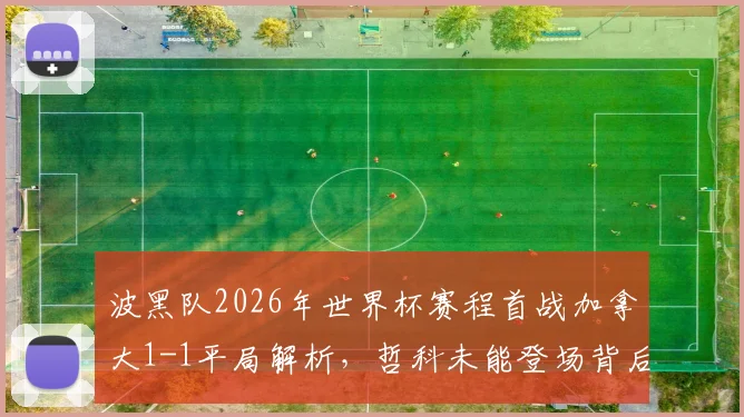 波黑队2026年世界杯赛程首战加拿大1-1平局解析,哲科未能登场背后原因探讨